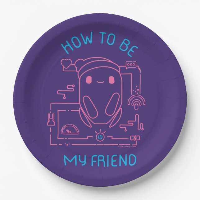 Ron's Gone Wrong | How to be my Friend Paper Plate (Front)