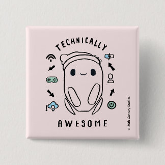 Ron's Gone Wrong | Technically Awesome 2 Inch Square Button