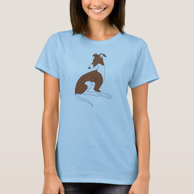 Roo Sitting (BROWN & WHITE) T-Shirt (Front)