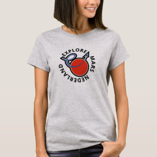 Rood Wit Blauw Explore Mars Nederland Logo T-Shirt