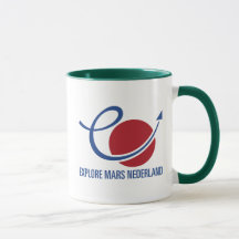 Rood with Blauw Explorez Mars Nederland Logo Mug