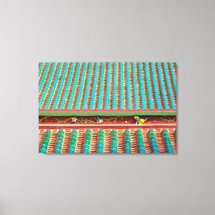 Roof Detail of South Putuo Temple Canvas Print