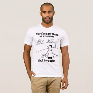 Roof Insulation Cartoon to Personalise T-Shirt