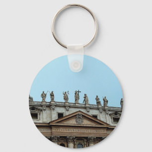 Roof of St. Peter's Basilica in Rome, Italy Keychain
