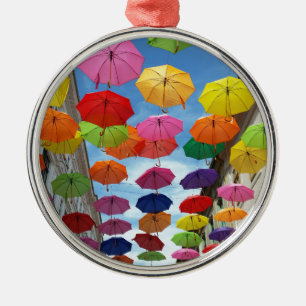 Roof of umbrellas metal ornament
