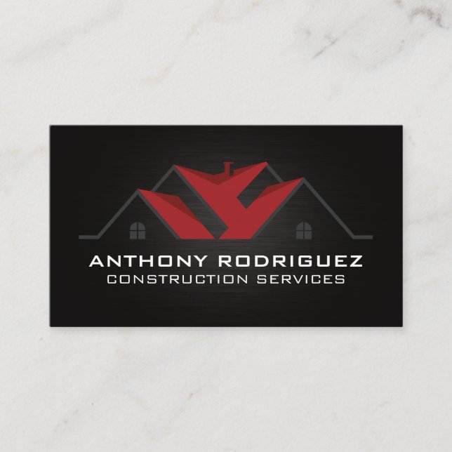 Roof | Real Estate | Residential Business Card (Front)