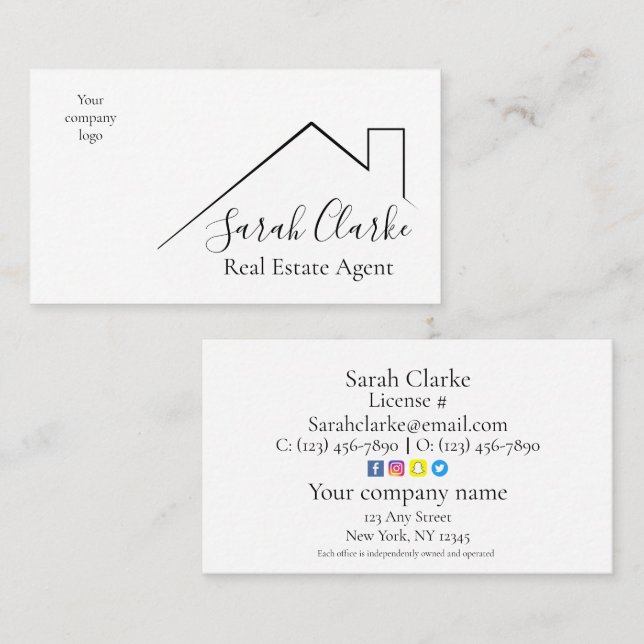 Roof Top  Business Card (Front/Back)