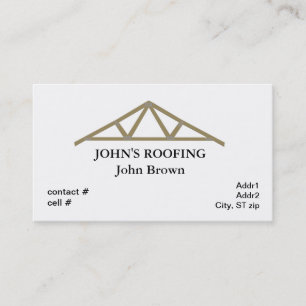 roof truss business card