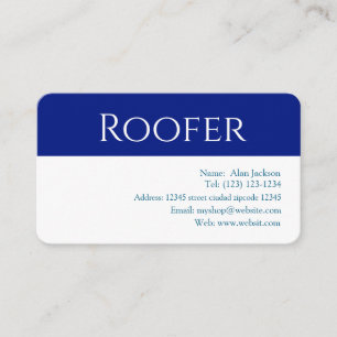 Roofer Business Card