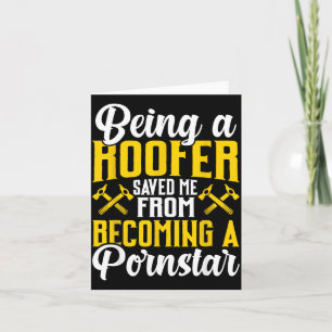Roofer Funny Roofing Tee For Coworker Novelty  Card