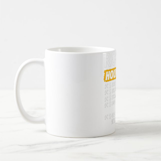 Roofer Hourly Rate Funny Roofing Contractor Labour Coffee Mug (Left)