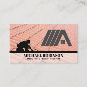 Roofer   House Shingles   Skilled Worker Business Card
