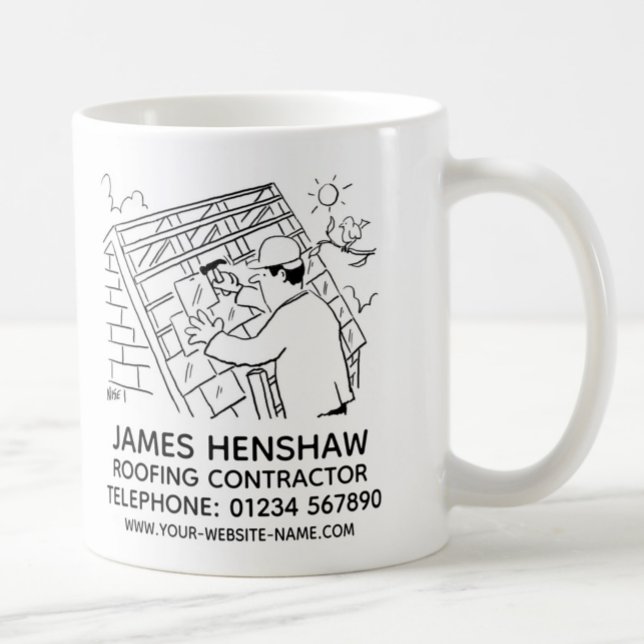 Roofer or Roofing Contractor Promotional Coffee Mug (Creator Uploaded)