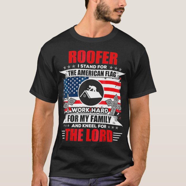 Roofer t-shirt drôle cadeaux de couverture (Devant)