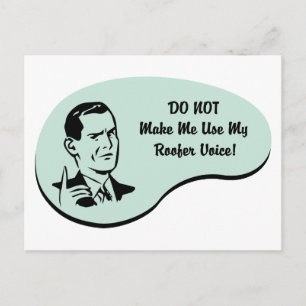 Roofer Voice Postcard