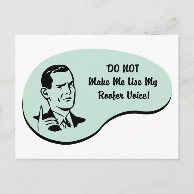 Roofer Voice Postcard (Front)