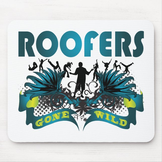 Roofers Gone Wild Mouse Pad (Front)