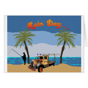 Roofers Rain Day Card