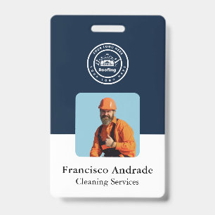 Roofing Company Custom Logo Services Badge