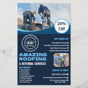Roofing Company   Custom Logo Services Flyer