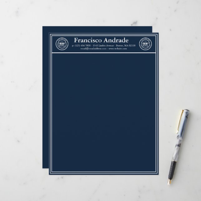 Roofing Company | Custom Logo Services Letterhead (Front/Back In Situ)