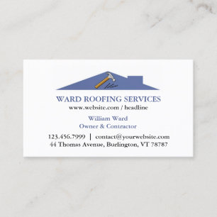 Roofing Construction Business Card