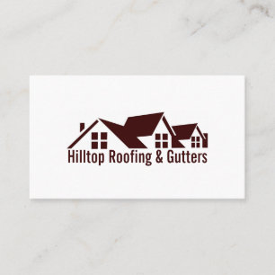Roofing, Gutters, Construction Business Card