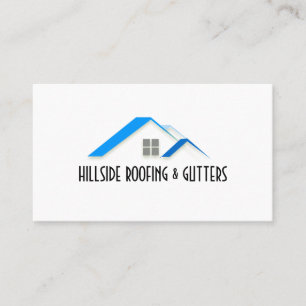Roofing Gutters Windows Construction Business Card