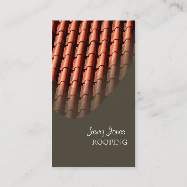 Roofing, photo business cards (Front)