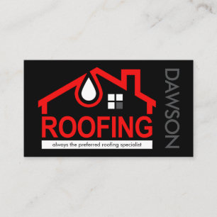 Roofing Repair Leaking Roof Business Card