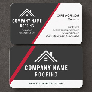 Roofing Roofer Contractor Business Card