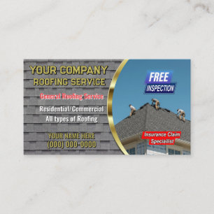 Roofing Service Business Cards