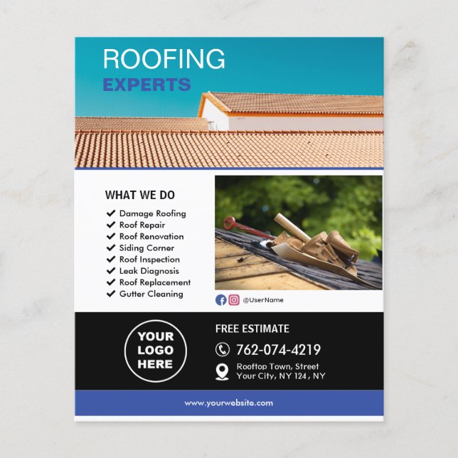 Roofing Services Custom Flyer (Front)