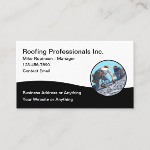 Roofing Services Modern Business Card Templates