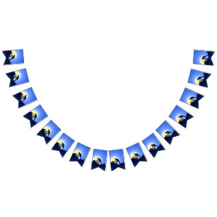 Roofing Worker Bunting Flags