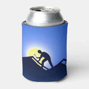 Roofing Worker Can Cooler