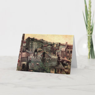 Roofs and Backs of Houses by Vincent van Gogh Card