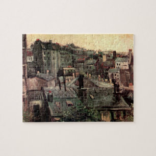 Roofs and Backs of Houses by Vincent van Gogh Jigsaw Puzzle