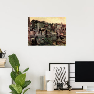 Roofs and Backs of Houses by Vincent van Gogh Poster