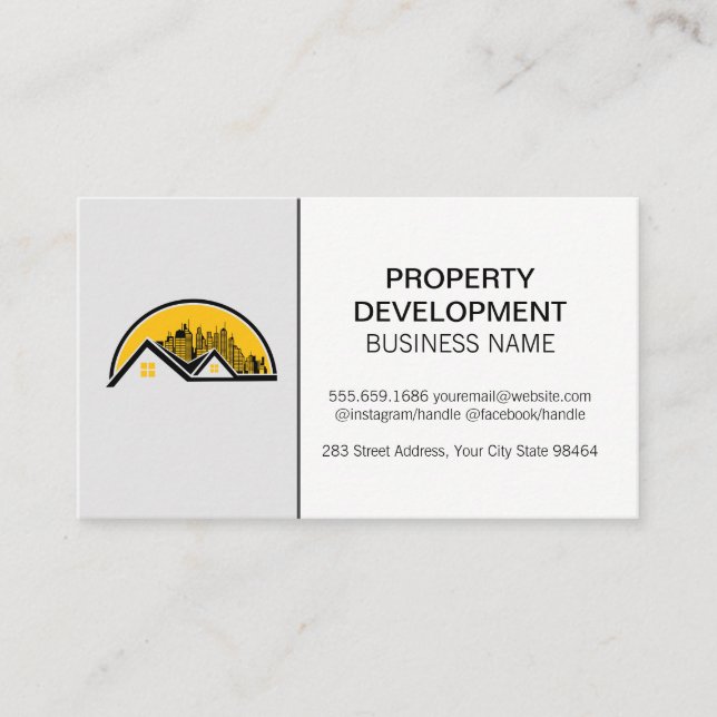 Rooftop and Cityscape Appointment Card (Front)