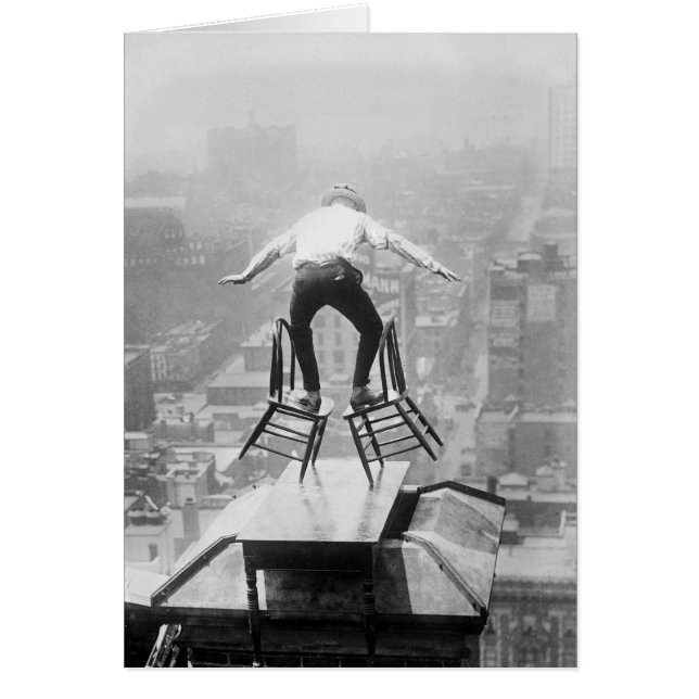 Rooftop Balancing Act, 1910 (Front)