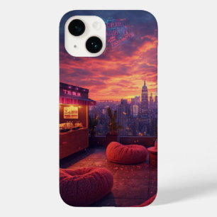 Rooftop Beats and Sunset Treats Case-Mate iPhone 14 Case