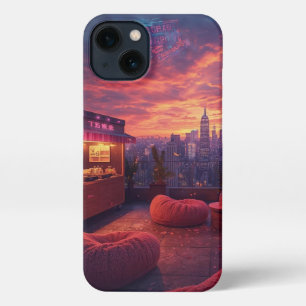 Rooftop Beats and Sunset Treats iPhone 13 Case