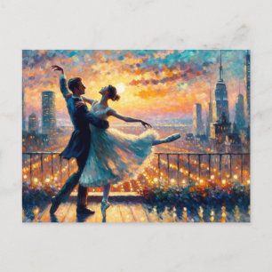 Rooftop Dance Postcard