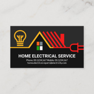 Rooftop Electrical Wiring Circuit #ZazzleMade Business Card