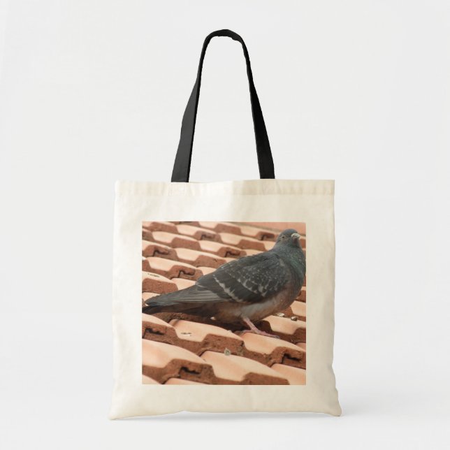 Rooftop Pigeon Tote Bag (Front)