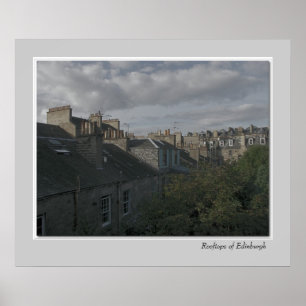 Rooftops of Edinburgh Poster