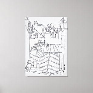 Rooftops of Paris, France Canvas Print