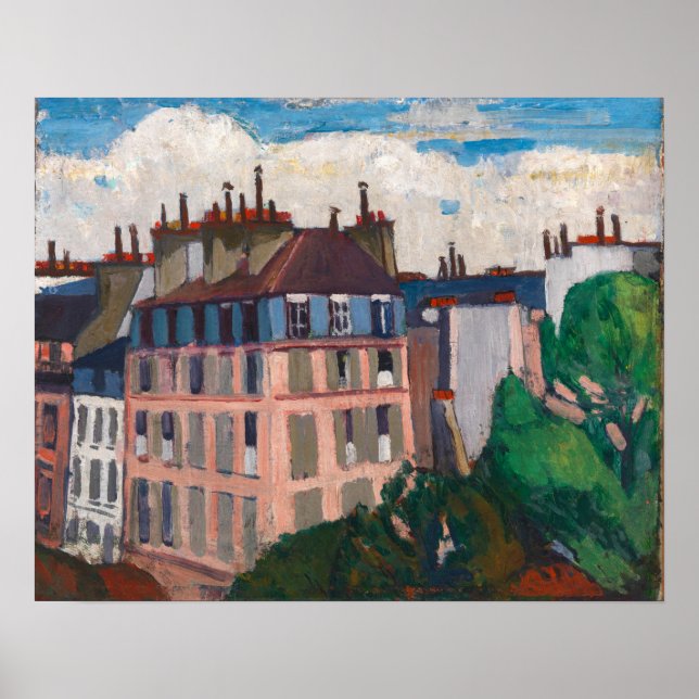 Rooftops, Paris | Henry Lyman Saÿen Poster (Front)