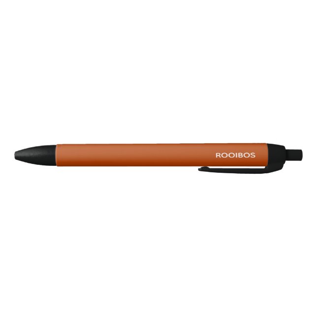 Rooibos red brown color name black ink pen (Bottom)